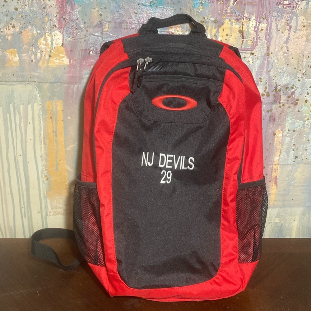 Oakley Promotional Enduro 20L  New Jersey Devils #29 Red Black Backpack